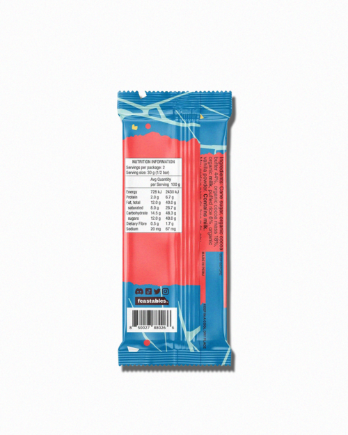 Mr Beast Feastables Milk Chocolate With Puffed Rice Crunch Bar - Image 3