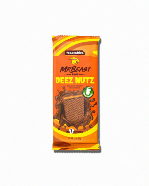 Mr Beast Feastables Deez Nutz Milk Chocolate Bar - Image 3
