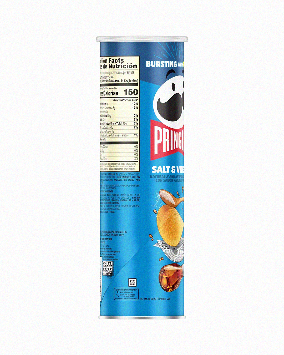 Pringles Salt & Vineger 158g - Image 3