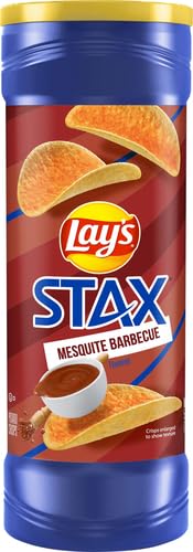 Lay's Stax Mesquite Barbecue Flavoured Potato Chips 156g - Image 2