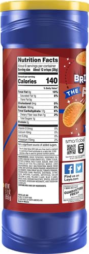 Lay's Stax Mesquite Barbecue Flavoured Potato Chips 156g - Image 3