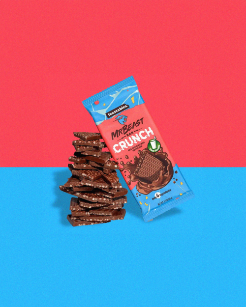 Mr Beast Feastables Milk Chocolate With Puffed Rice Crunch Bar - Image 5
