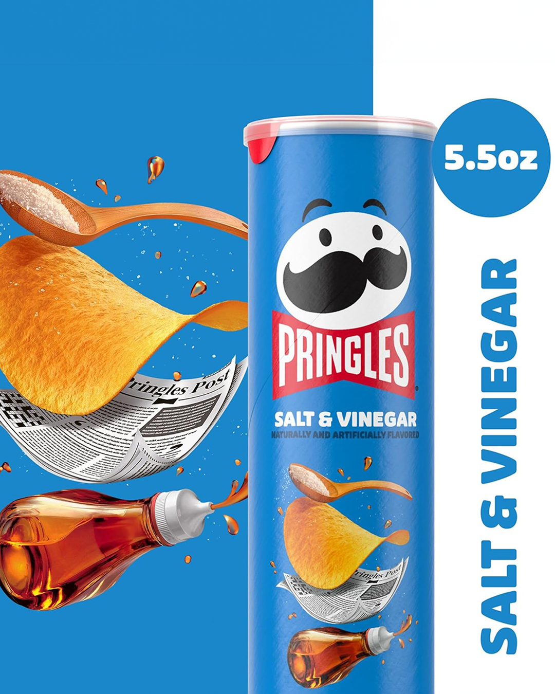 Pringles Salt & Vineger 158g - Image 5