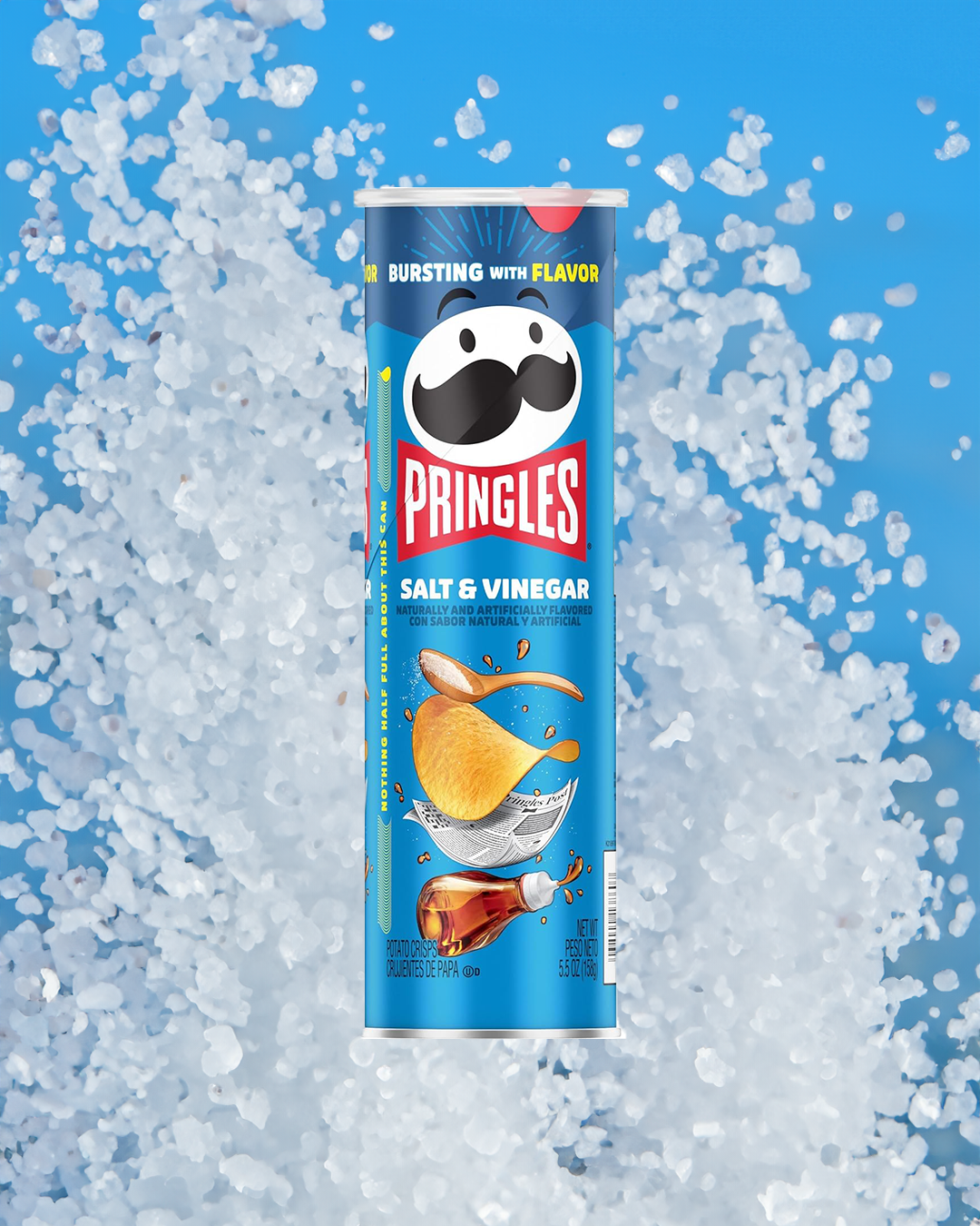 Pringles Salt & Vineger 158g