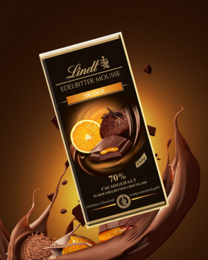 Lindt Edelbitter Mousse "Orange" Chocolate Bar 150 g