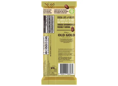 Cadbury Old Gold Dark Chocolate Roast Almond 180g - Image 3