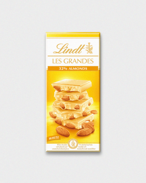 Lindt Les Grandes White Almond Bar 150g