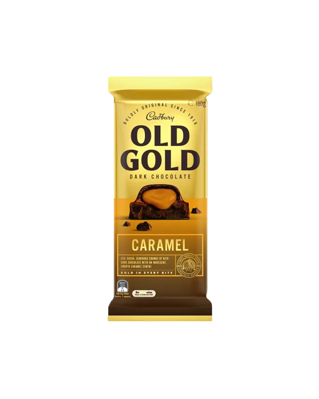 Cadbury Old Gold Dark Chocolate Caramel 180g - Image 2