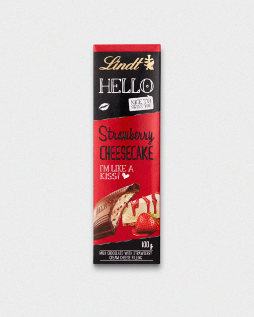 Lindt HELLO Strawberry Cheesecake Bar 100g
