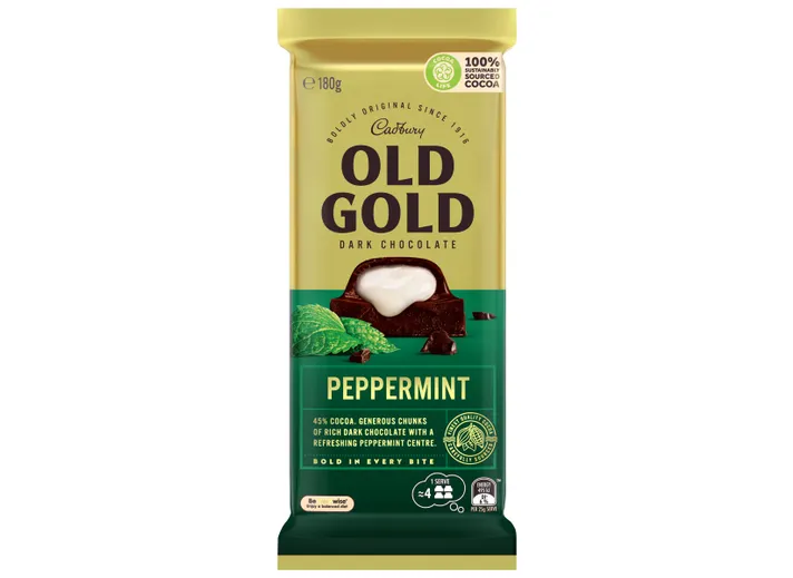 Cadbury Old Gold Dark Chocolate Peppermint 180g - Image 2