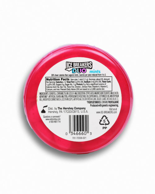 Ice Breakers Duo Fruit + Cool Raspberry Mints 36g - Image 4