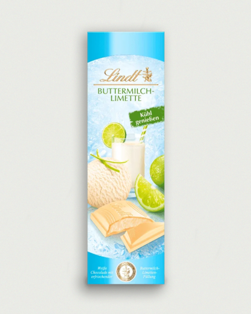 Lindt "Buttermilch-Limette" White Chocolate Bar 100g - Image 2