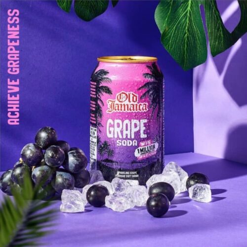 Old Jamaica Sparkling Grape Flavoured Soda 330ml - Image 4